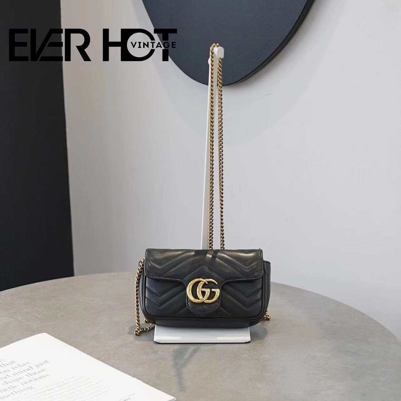 95新 GUCCI/古驰 大有/古驰马蒙mini单肩包/37182