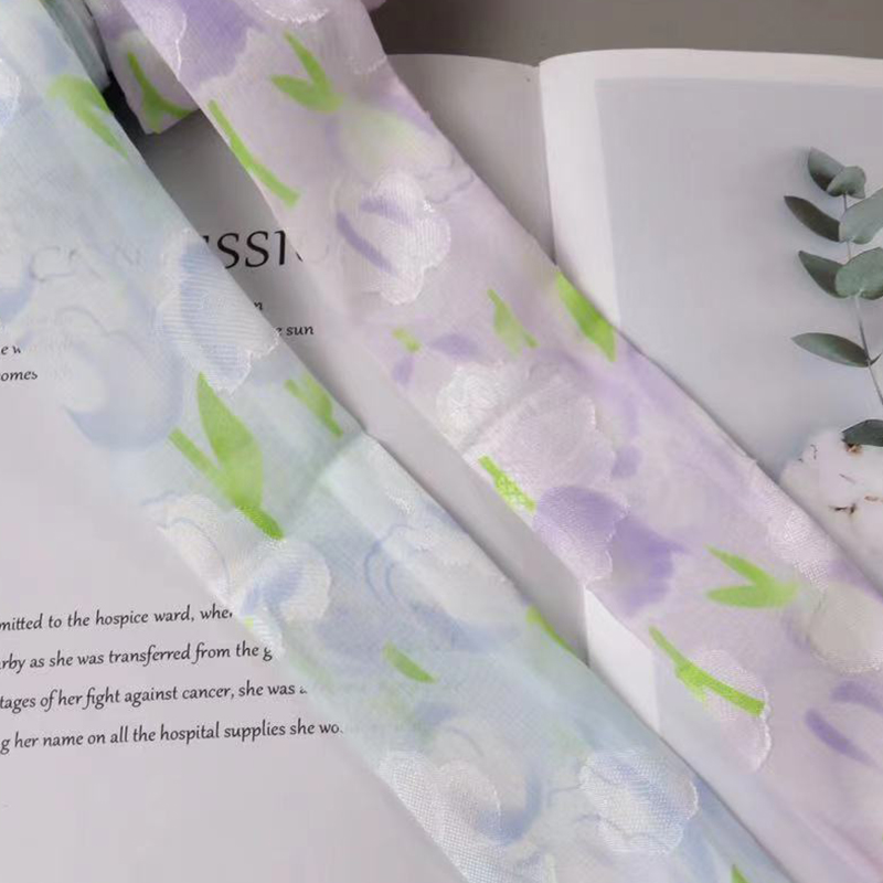 DIY5cm大郁金香布筒妤纩织带头饰鞋花帽花衣服肠圈发箍蝴蝶结材料