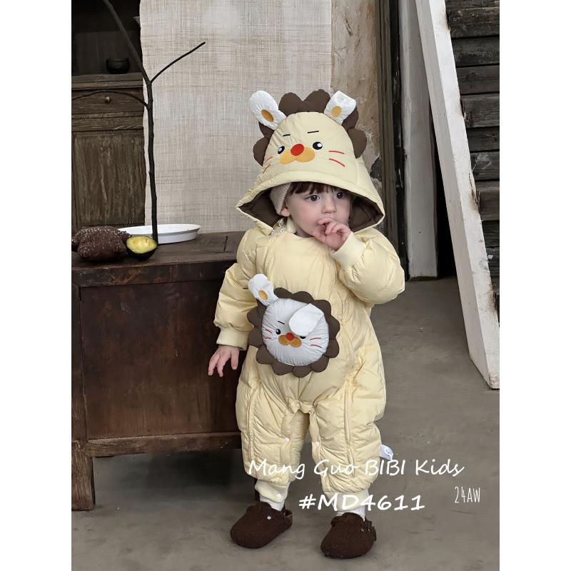 萌狮双拉链羽绒服4611婴儿婴幼儿卡通卡通冬季新生儿
