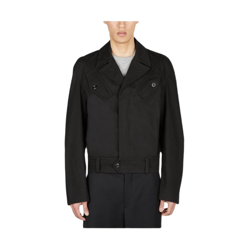 全新未使用 Alexander McQueen/亚历山大·麦昆 黑色夹克外套 48码