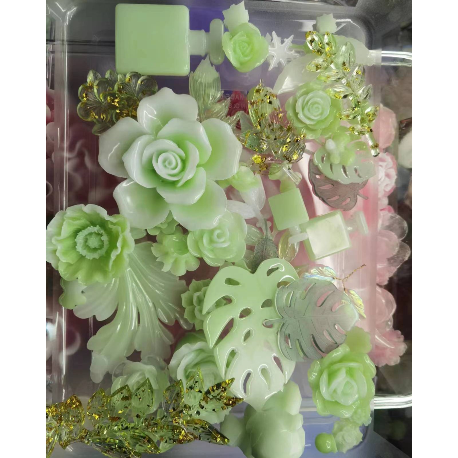 精美花朵滴胶手工摆台DIY漂亮摆件饰品盒