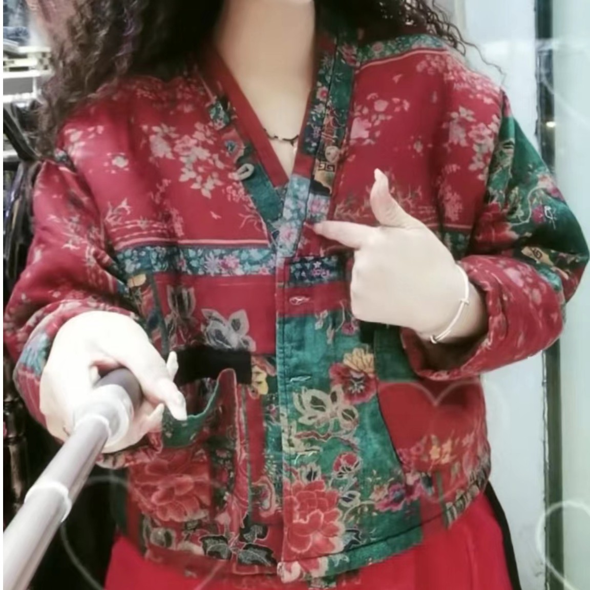 【依然美】魅力优雅时尚高端亮彩水洗彩棉软软百家布洋气贵妃小棉衣