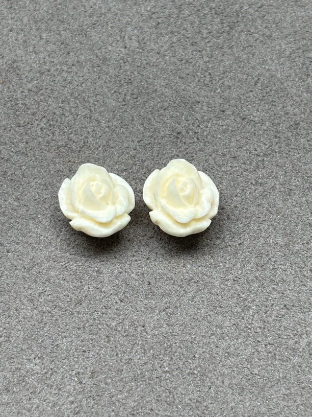 保真猛犸牙玫瑰花配饰/配件