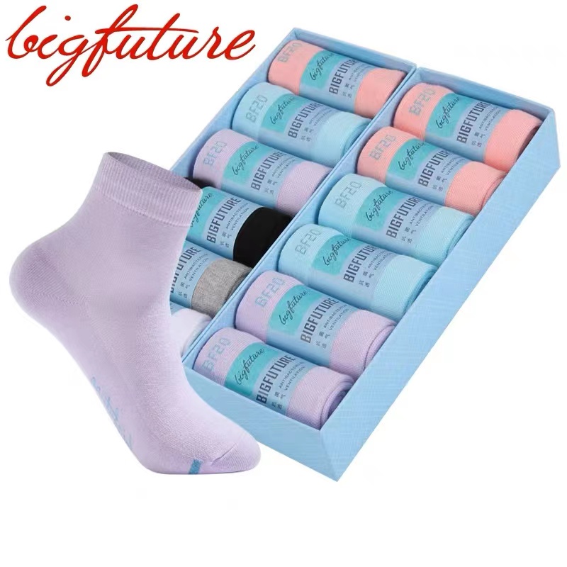 大世界大时代防臭正品袜子女夏季款棉袜子中筒防臭吸汗袜子女棉袜