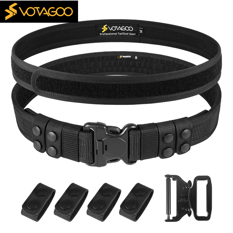 VOTAGOO 美式特勤战术腰封 巡逻执勤安保武装腰带MOLLE系统外挂军