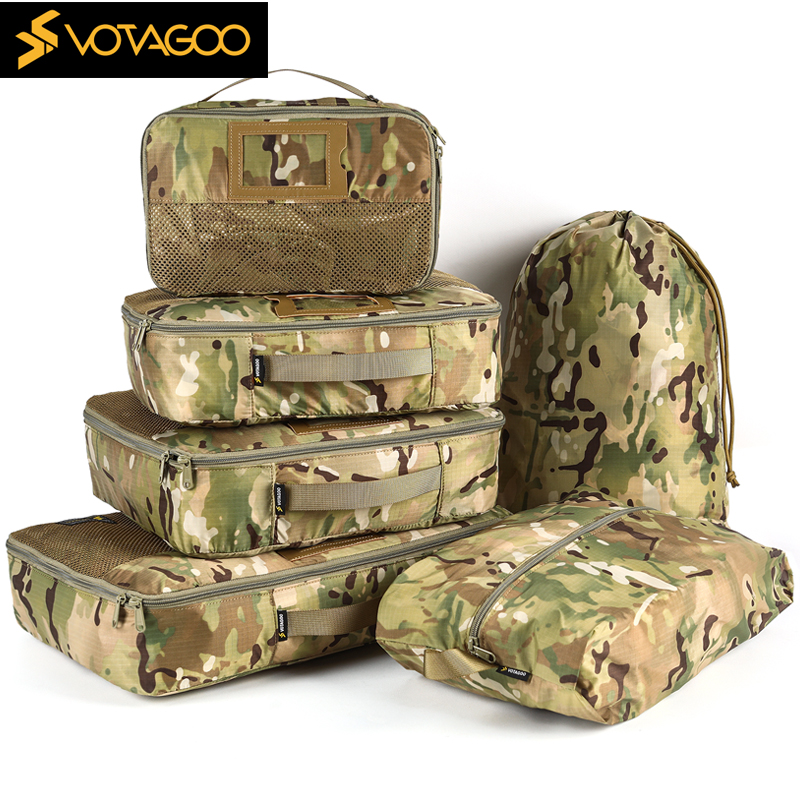 VOTAGOO 战术装备携行包 6合一组合拓展收纳杂物包旅行手提箱内袋