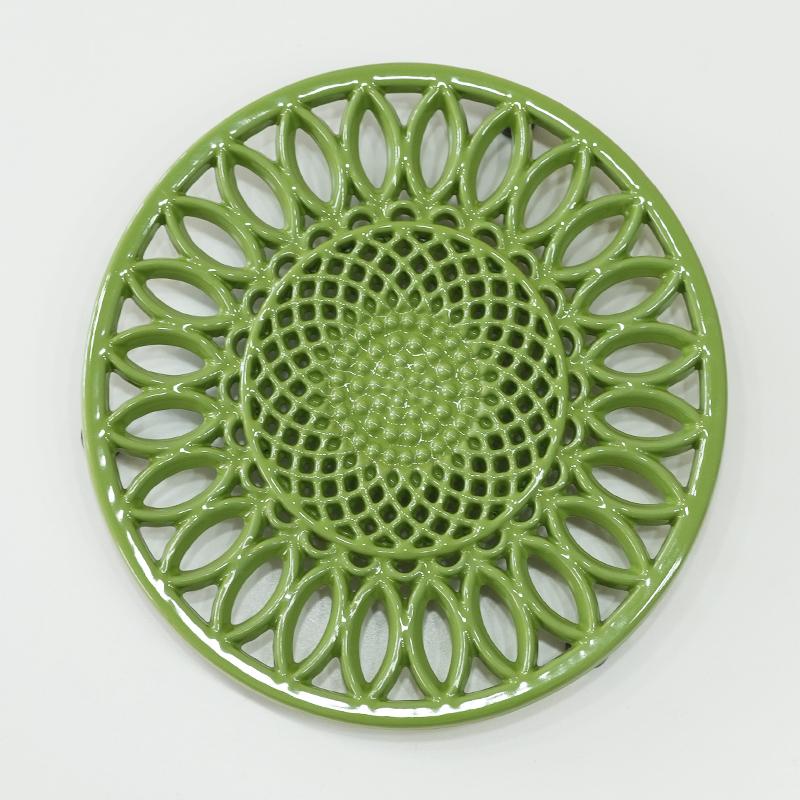 guiwei/归味彩色珐琅铸铁隔热锅垫搪瓷防烫垫家用圆形餐垫耐高温