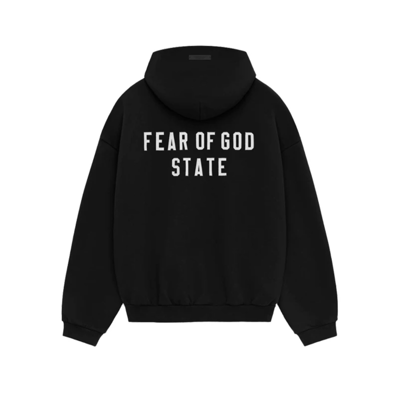 复线ess-双拉链刺绣字母连帽加绒卫衣开衫男女同款