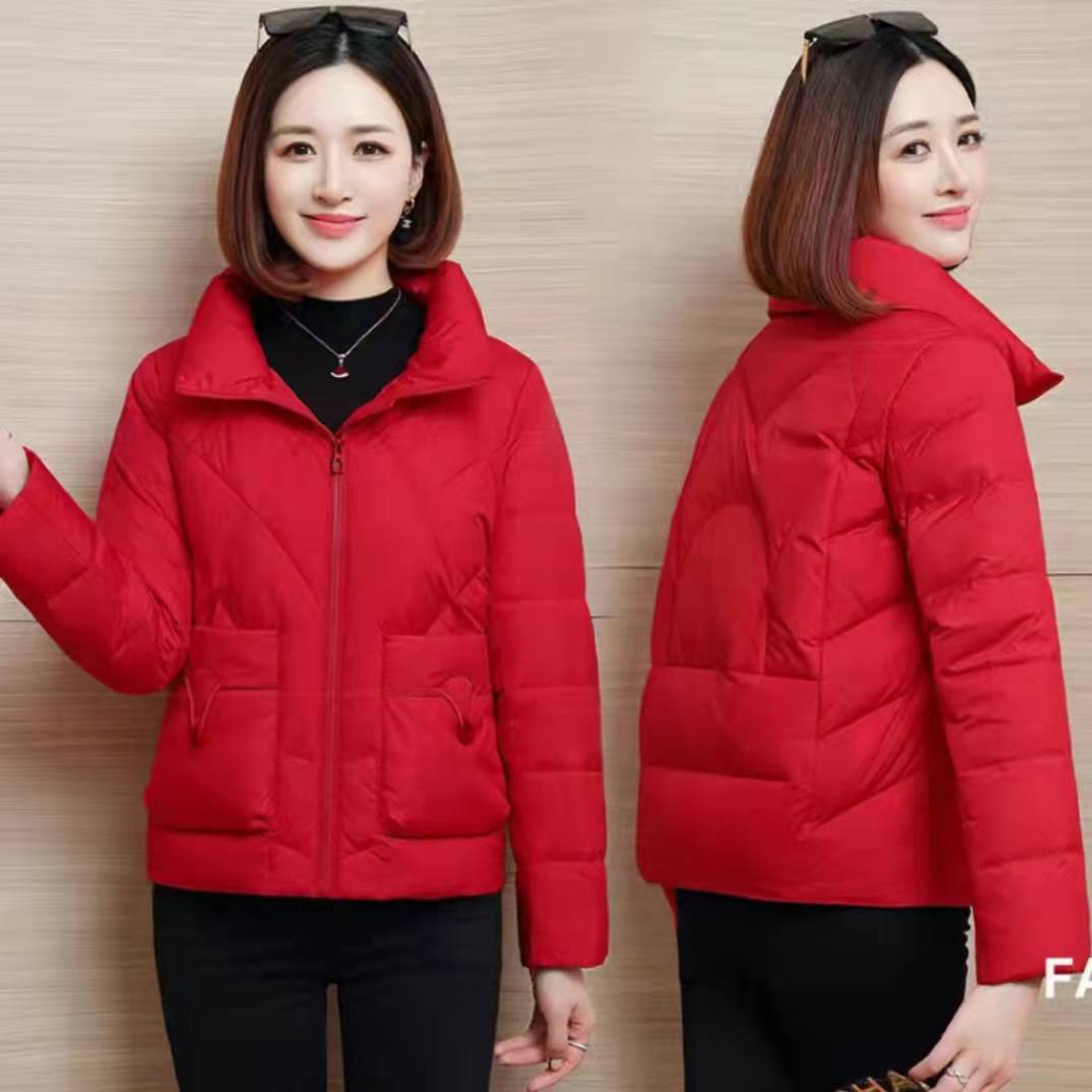 韩版立领轻薄显瘦加厚休闲保暖棉服女短款小个子时尚小棉袄羽绒服