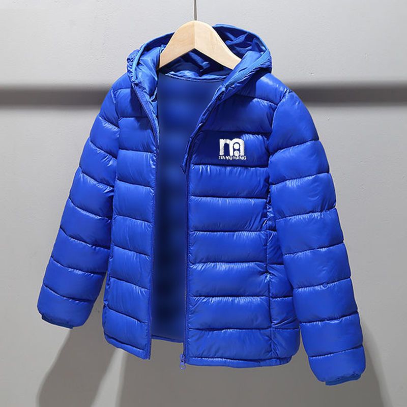 加绒加厚外穿小孩青少年秋冬装保暖羽绒棉服初中学生棉衣大冬季
