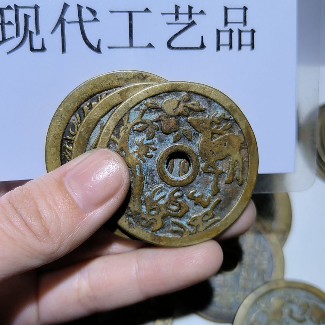 【闪购商品】铜夜**人黄铜材质仿古工艺品