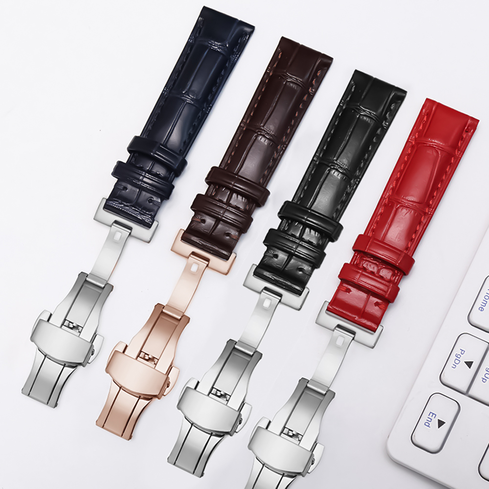 以奢国际表带适配天梭力洛克等各系列双面小牛皮表带防水品牌款式