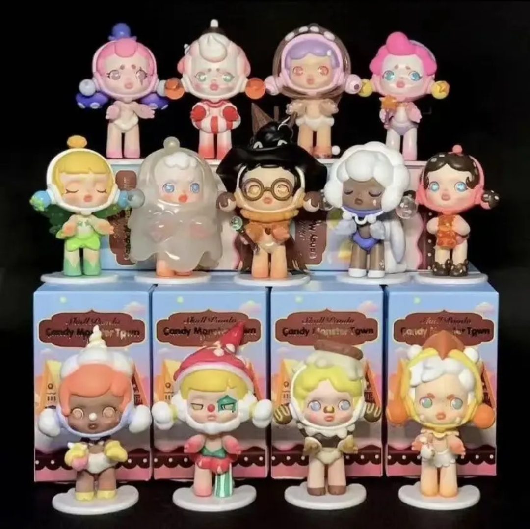 【国版拆盒】高质量泡泡家糖果怪物小镇系列盲盒网红款摆件挂件礼物