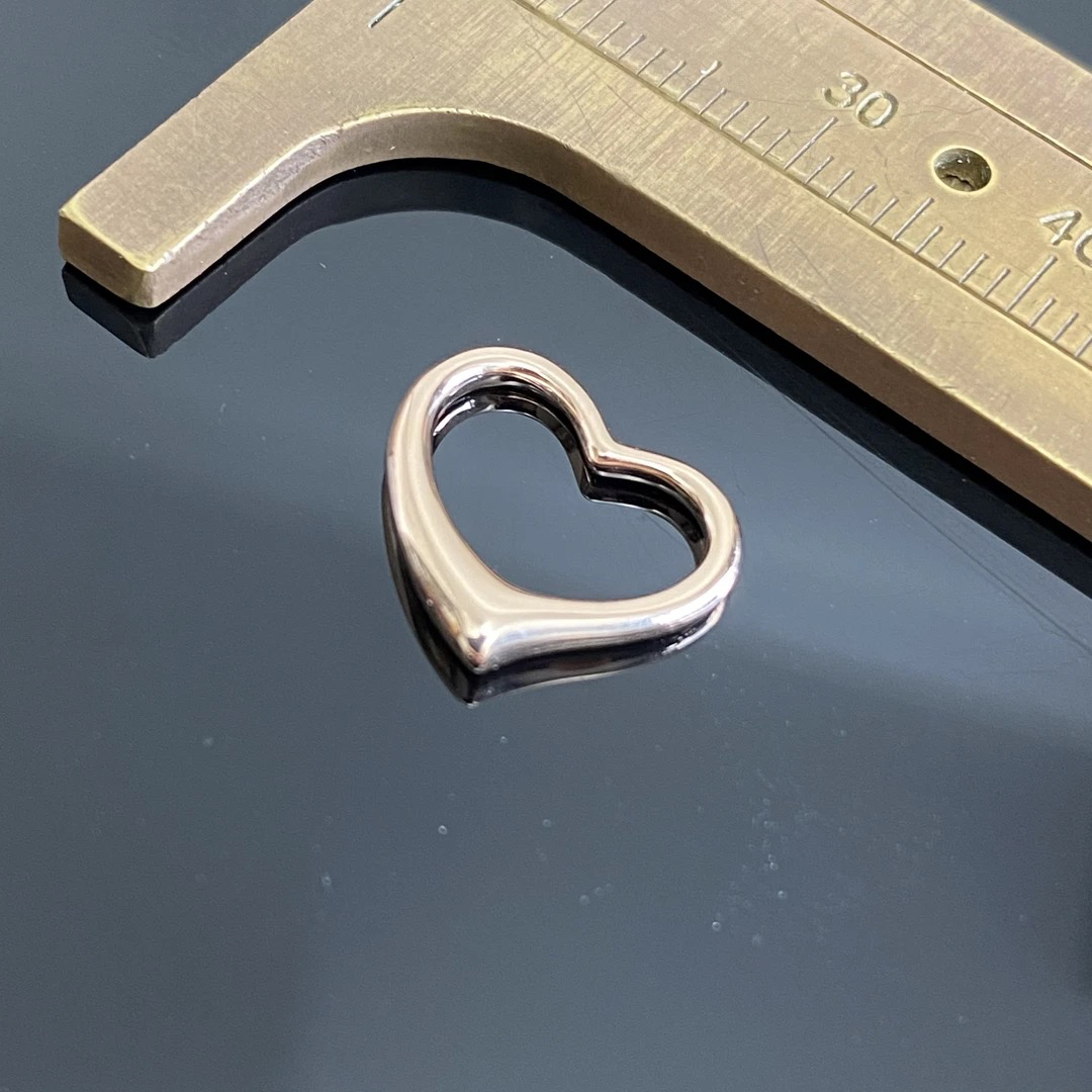 18k爱心吊坠 玫瑰金 