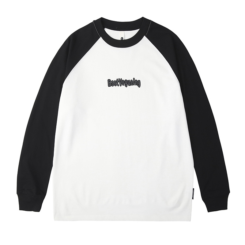 百搭简约长袖潮流风时尚秋冬大码上装美式简约风男士春秋休闲宽松