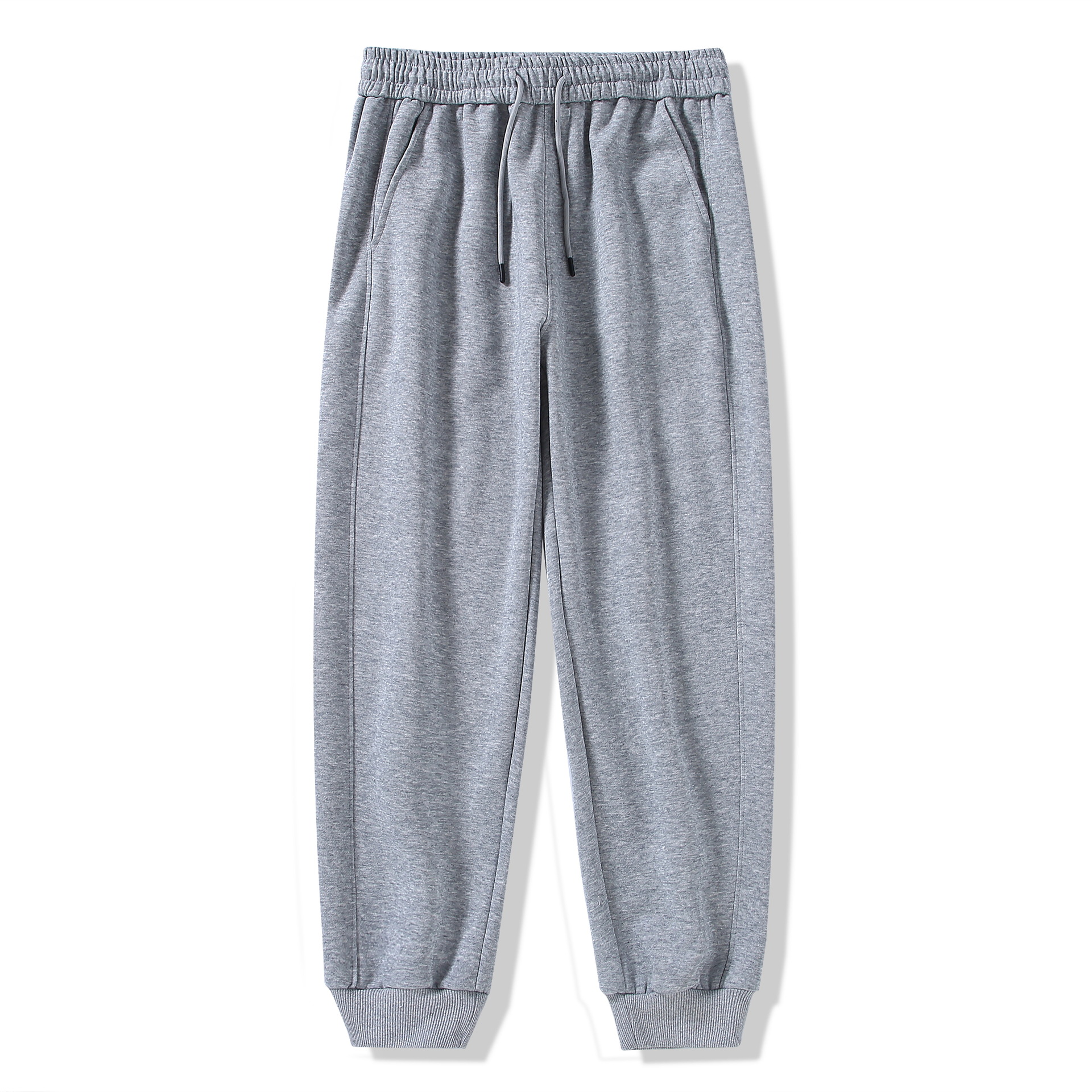 螺纹口卫裤宽松潮流休闲裤男士男生薄款束脚裤时尚灰色卫裤CK07