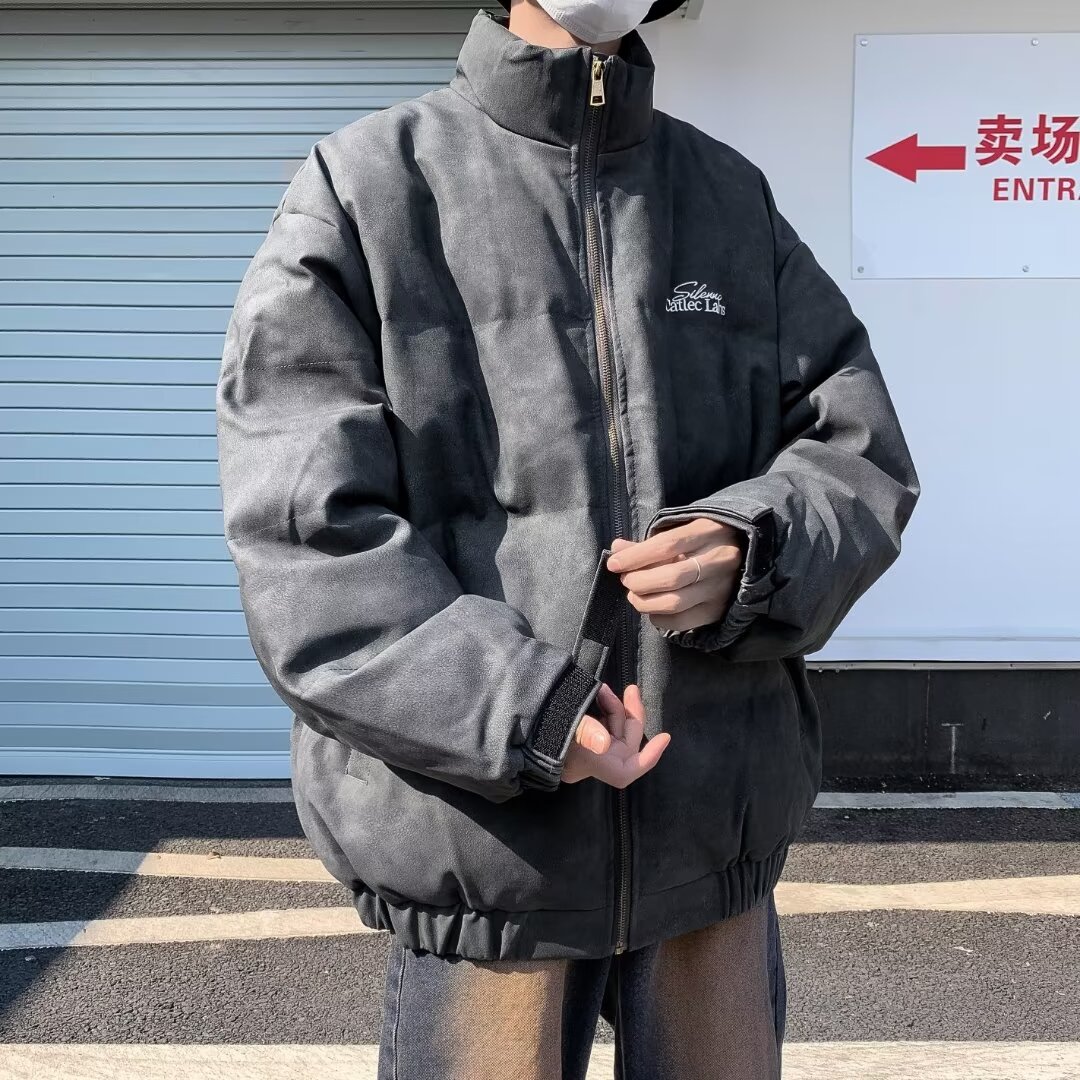 棉衣棉服男冬季2023新款痞帅潮牌加厚棉衣外套美式复古宽松棉袄