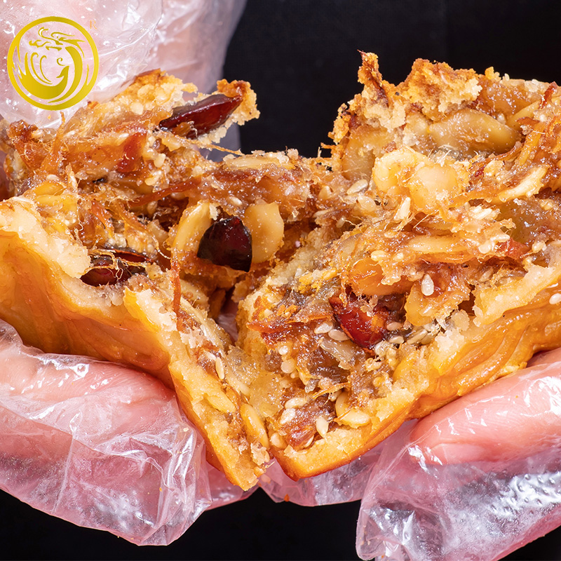 广式老式金腿五仁小月饼大月饼传统糕点零食 4X125克1/2/3斤礼品