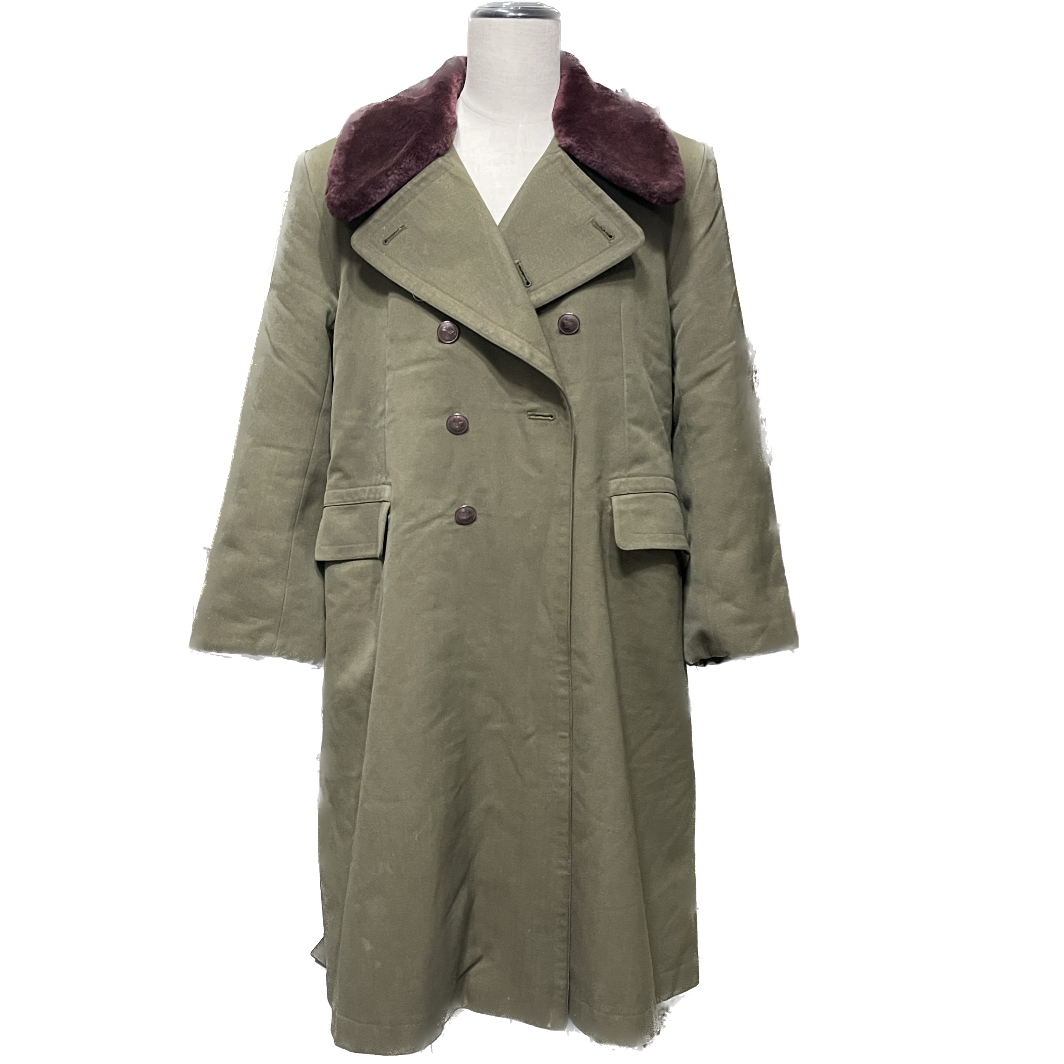 毛呢男士复古驼绒大衣