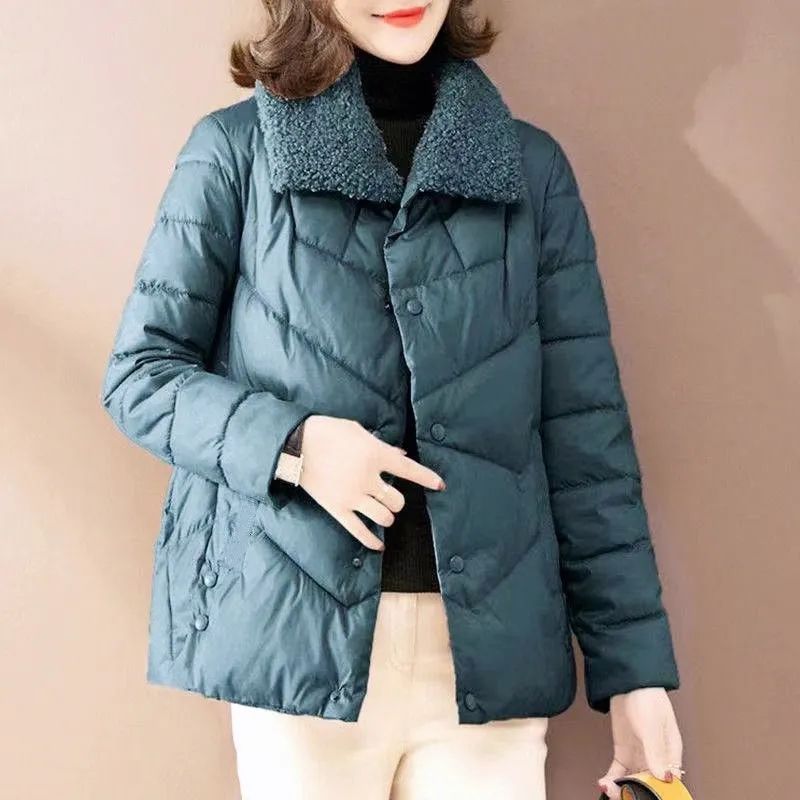 新款羽绒服2023新款洋气羽绒服女轻薄短款时尚冬季外套女宽松韩