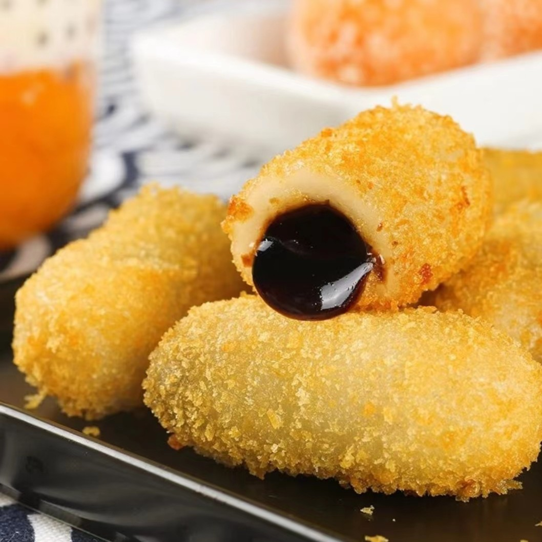 爆浆红糖糍粑火锅糍粑手工流心美味红糖糍粑聚餐小吃食材制作简单