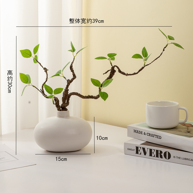 仿真绿芽清新绿植假植物客厅室内插花摆件酒店餐桌装饰摆放仿真花