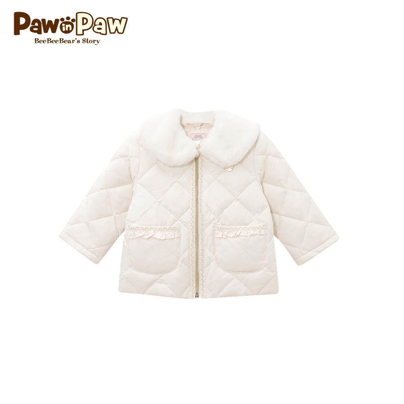 【小香风羽绒服】PawinPaw小熊童装秋冬女宝宝 PBJDB4T41C