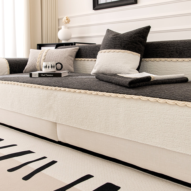 金楷尚【四季款-质感雪花尼】防滑沙发垫沙发套四季通用沙发套盖布