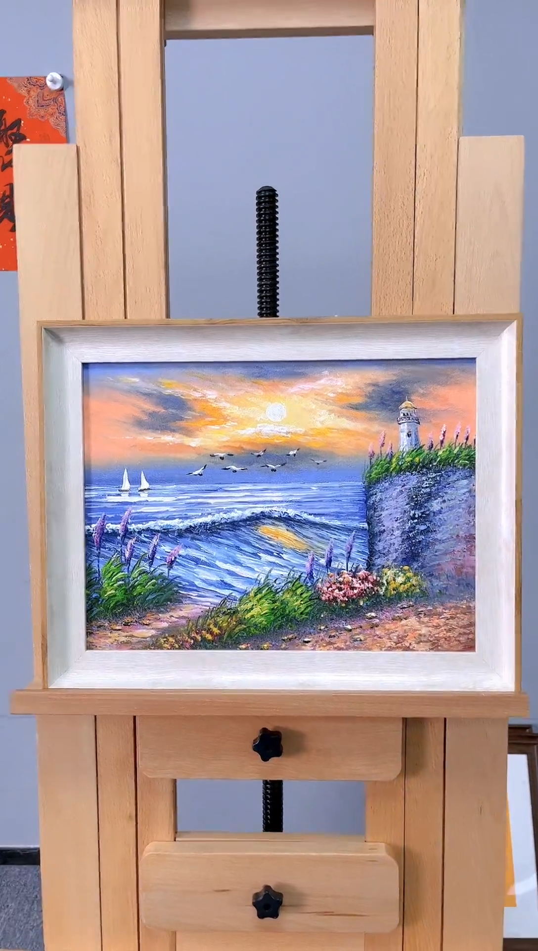 【闪购商品】书法王文县《风景》油画