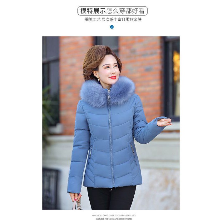 波司澄妈妈秋冬装外套洋气小袄新款中老年人羽绒服短款春秋女装