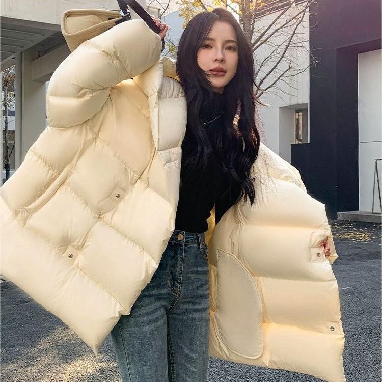 波司澄白鹅绒羽绒服女年冬季新款爆款高级感今年流行面包外套女潮