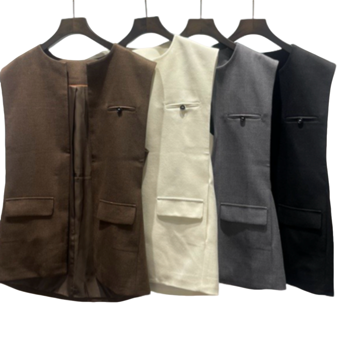 Pu Lanni深圳南油原创羊毛马甲