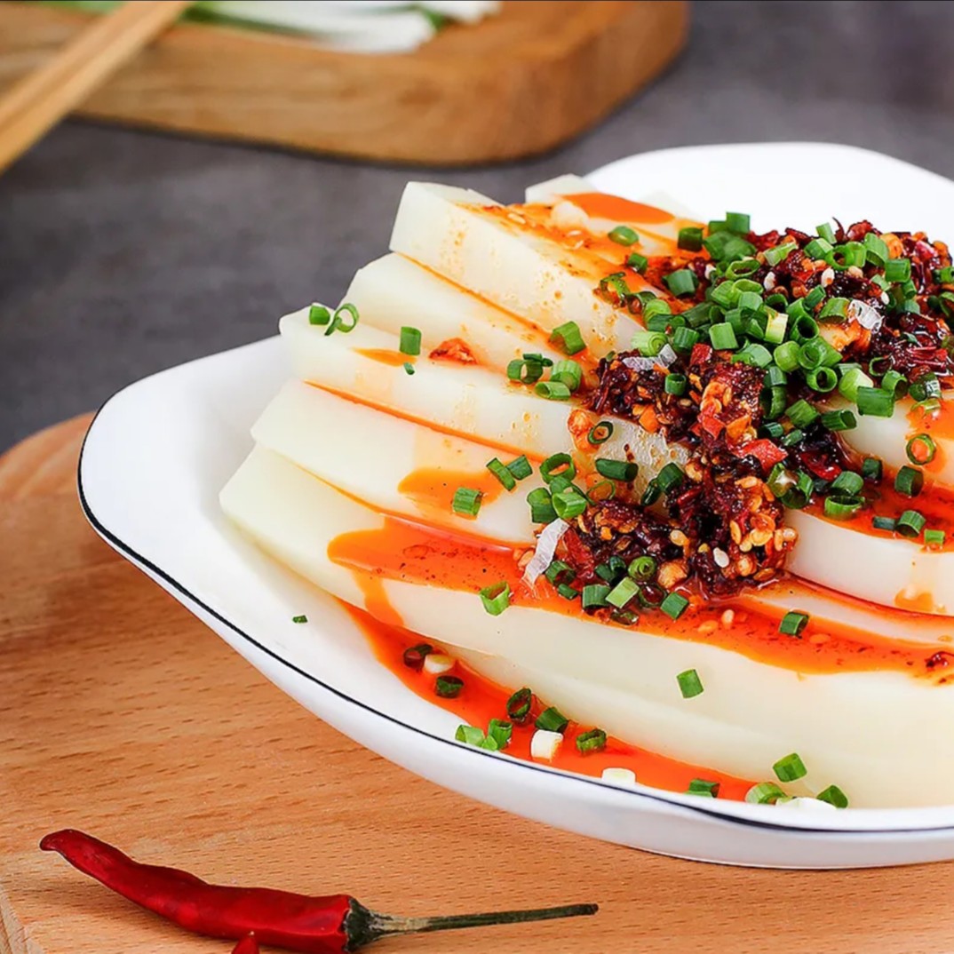 米豆腐贵州米豆腐农家手工凉拌米豆腐490g盒装美食现做现发  爽滑