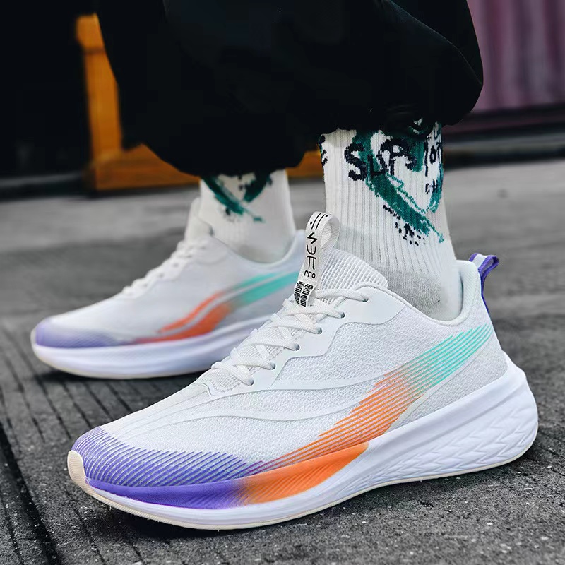 男女同款新款运动鞋学生跑步鞋透气防滑缓震跑鞋网面F20