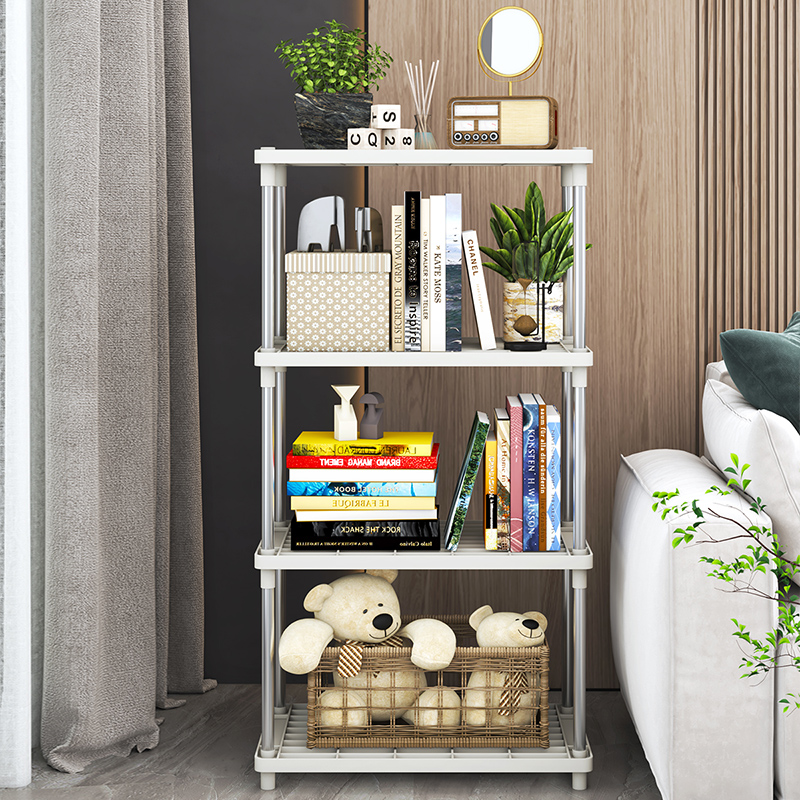 厨房置物架子客厅落地简易实用收纳架办公书房间储物架卫生间浴室