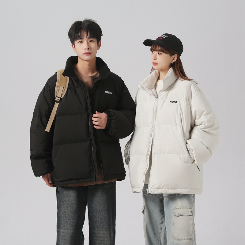 东方骆驼羽绒服休闲户外情侣款时尚立领短款外套