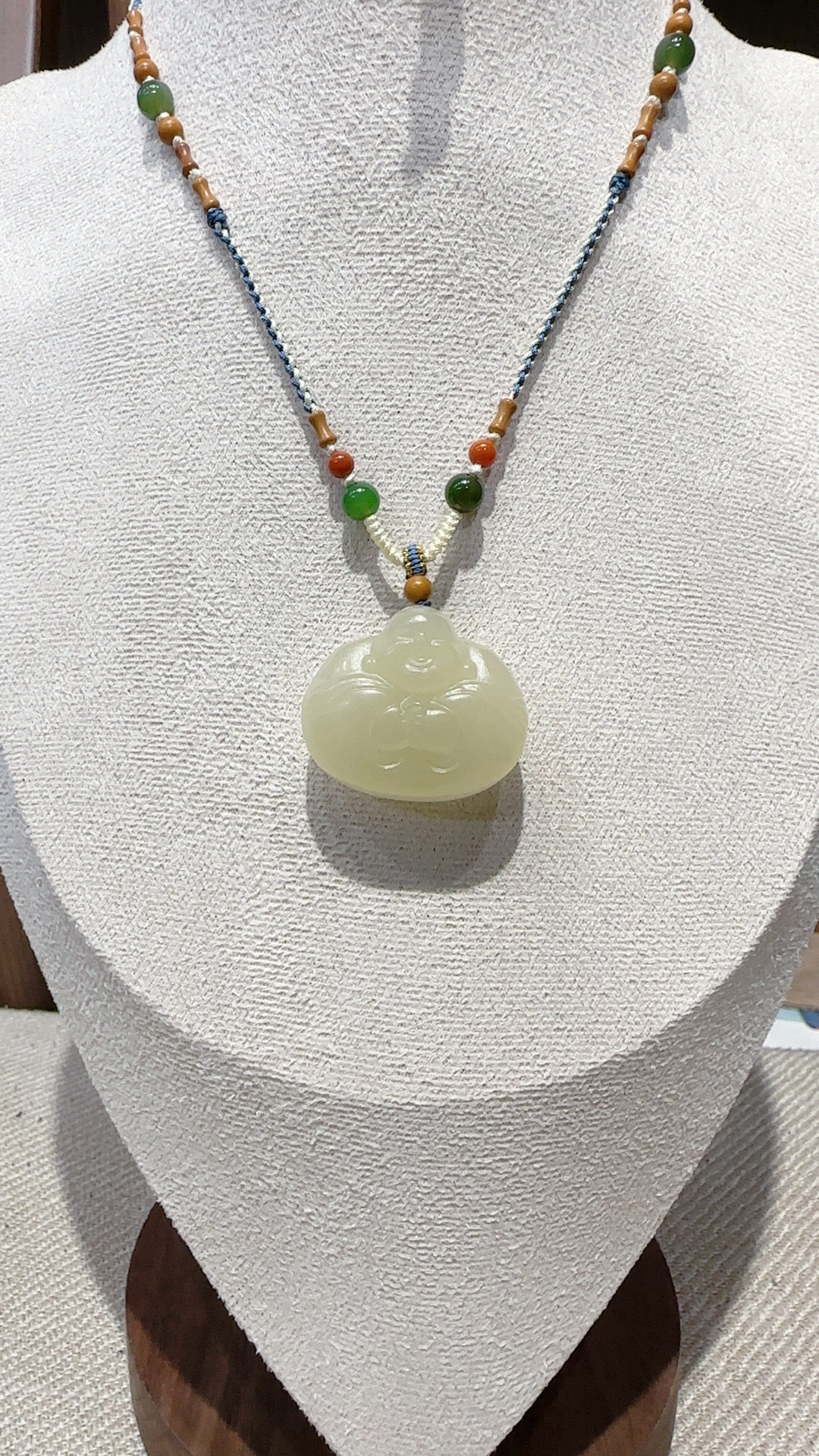 非金属吊坠 捡漏款晴水抱抱佛吊坠