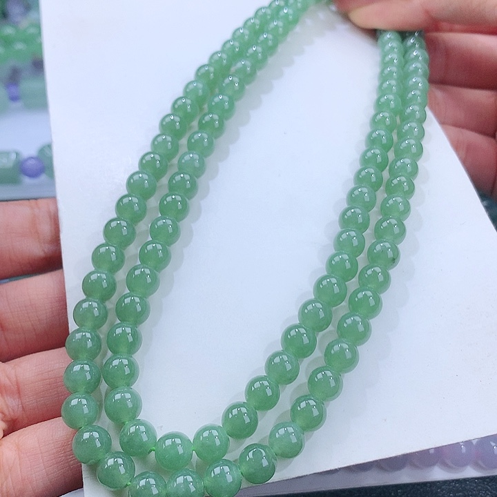 【闪购商品】翡翠手链未镶嵌卡7mm