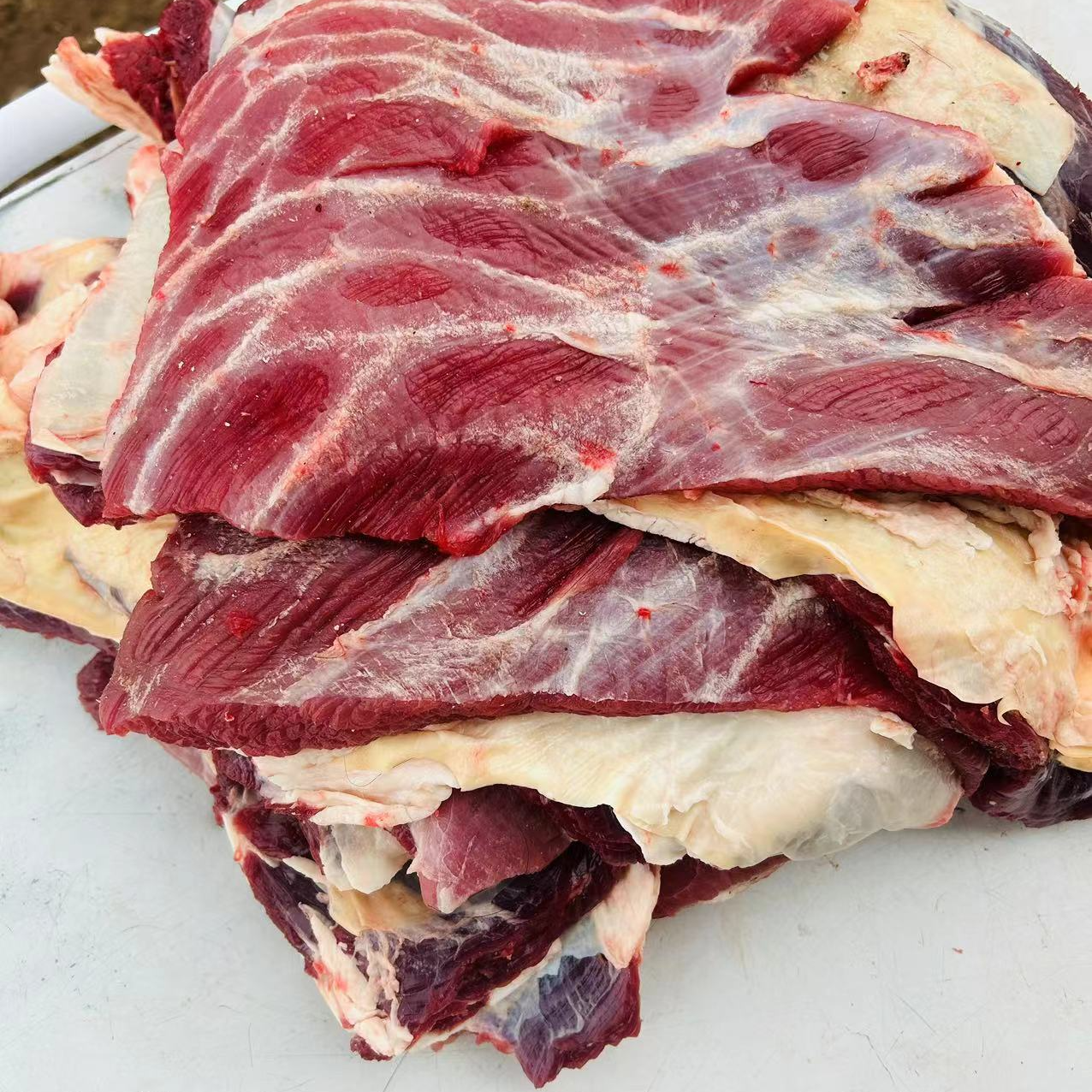 【顺丰飞机 空运包邮 新鲜现宰牛腩肉 5斤】