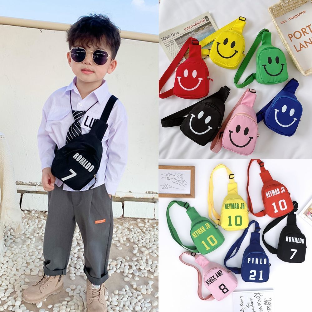 韩版儿童包洋气宝宝迷你斜跨包男童胸包可爱简约时尚外出女孩背包