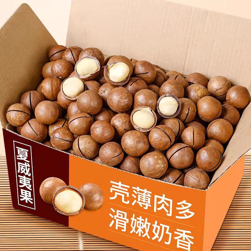 23.9抢一箱！】新货夏威夷果奶香坚果干果休闲零食罐装送开口器