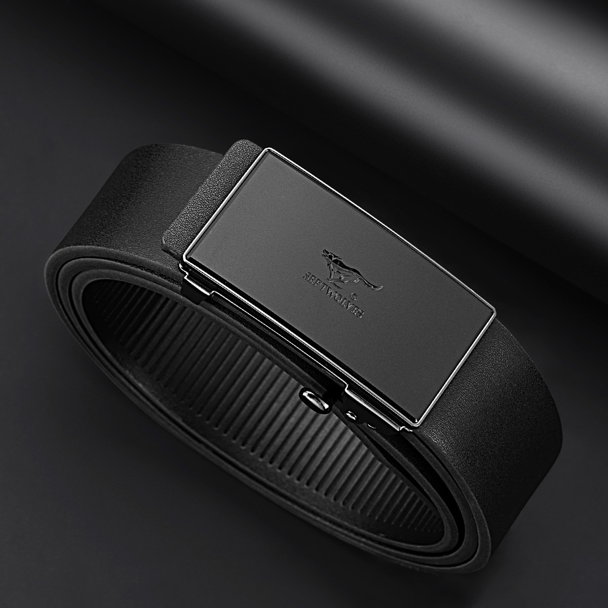 七匹狼皮带男士真皮2025新款高档腰带无牙内穿式内扣裤带男款正品