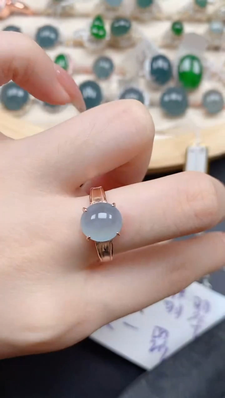 【闪购商品】翡翠戒指银S925镶嵌1111