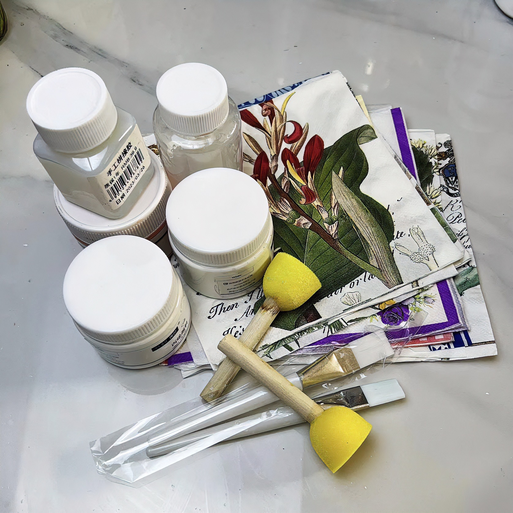 【九果手工宠粉】DIY手工拼接胶大豆油墨纸巾ins风书房纸质制品