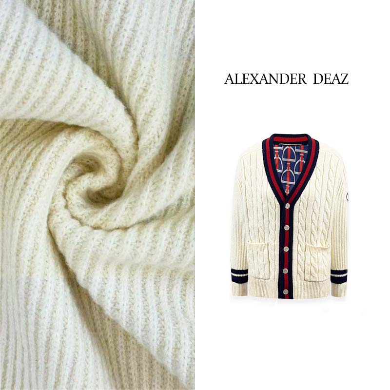 2025 新款怀旧经典新系列时尚拼色条纹长袖针织开衫A8029【玥】