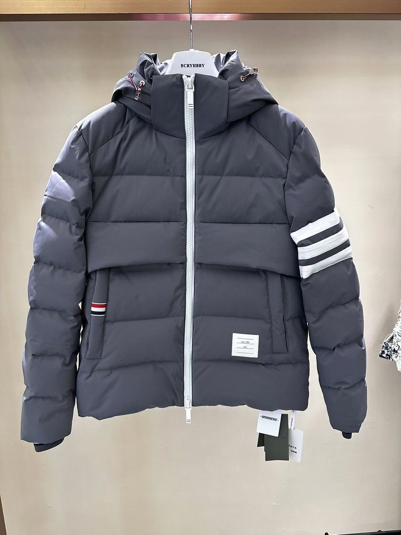 【会会主理】2025冬季新款条纹杠子户外重磅情侣款绒外套 A8089