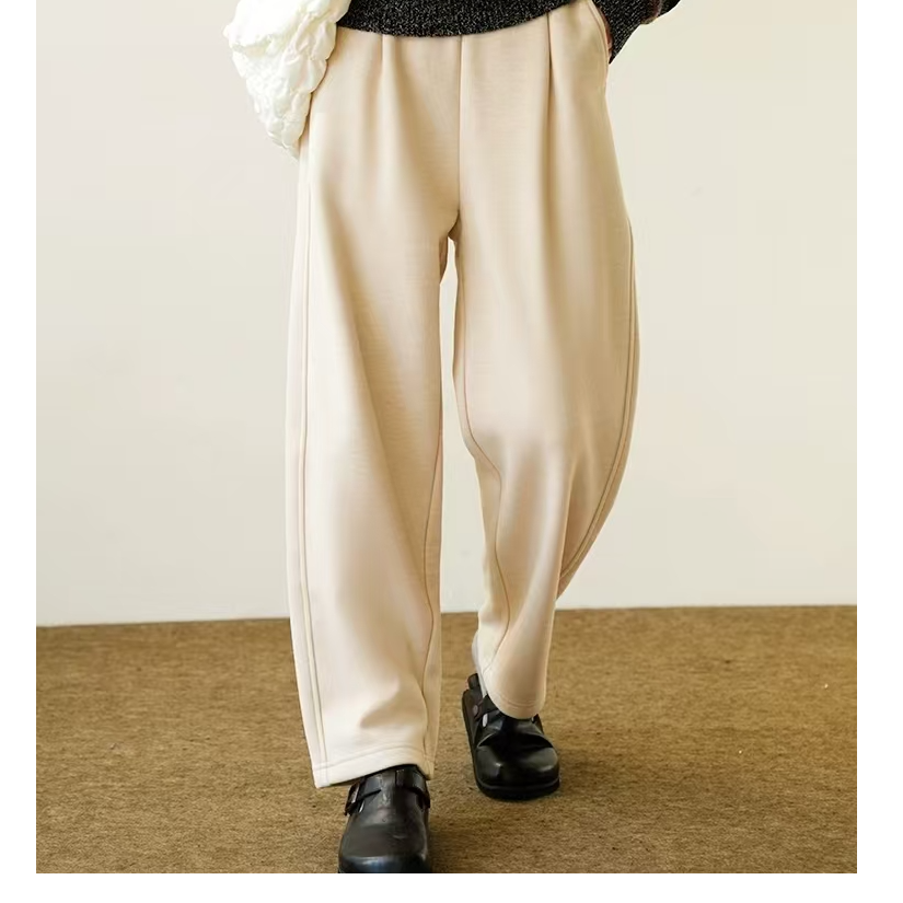 丰硕家    2024加绒加厚松紧腰休闲裤    8056