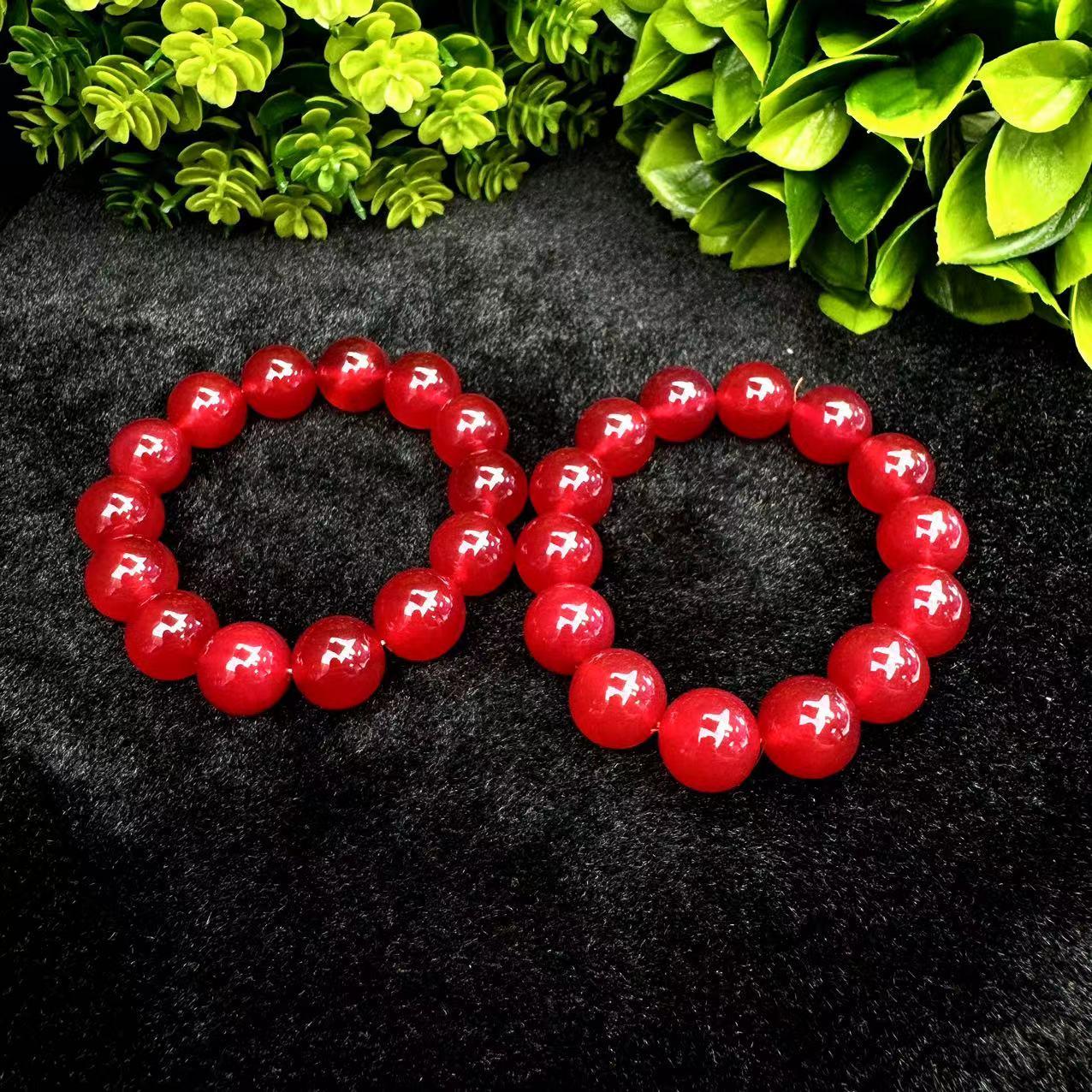 S1758【福嘟嘟珠宝】双元素血翳灵石红玛瑙手串-多样性发货发一件