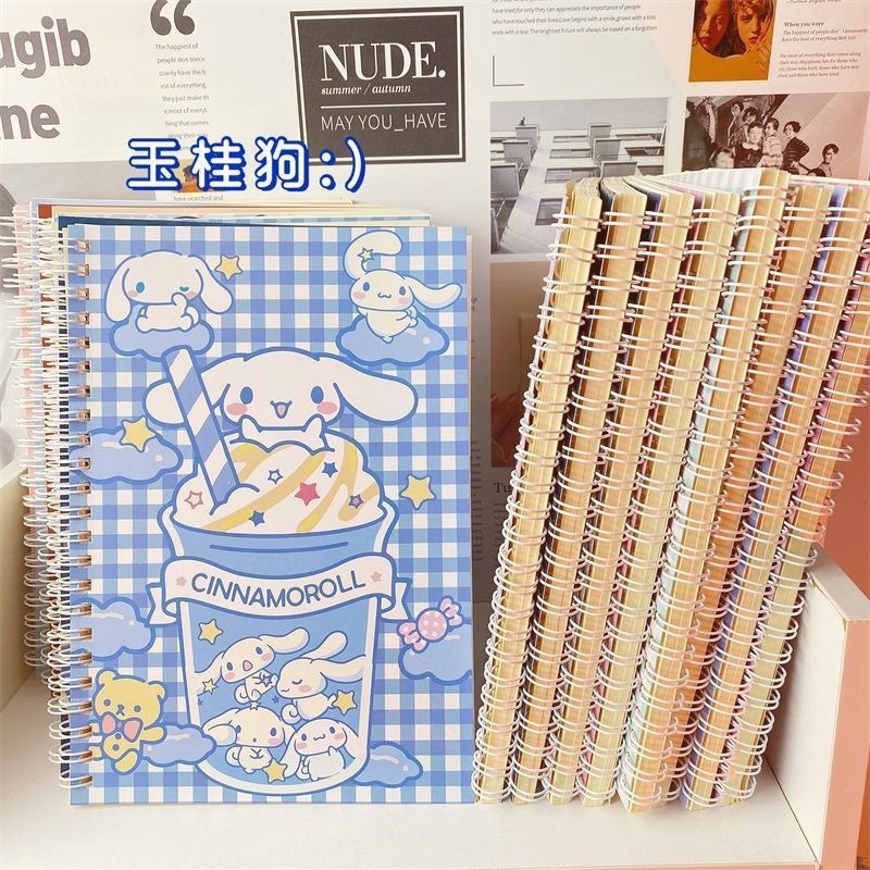 卡通笔记学生本子可爱玉桂狗A5线圈本韩版可爱款文具用品本册批发