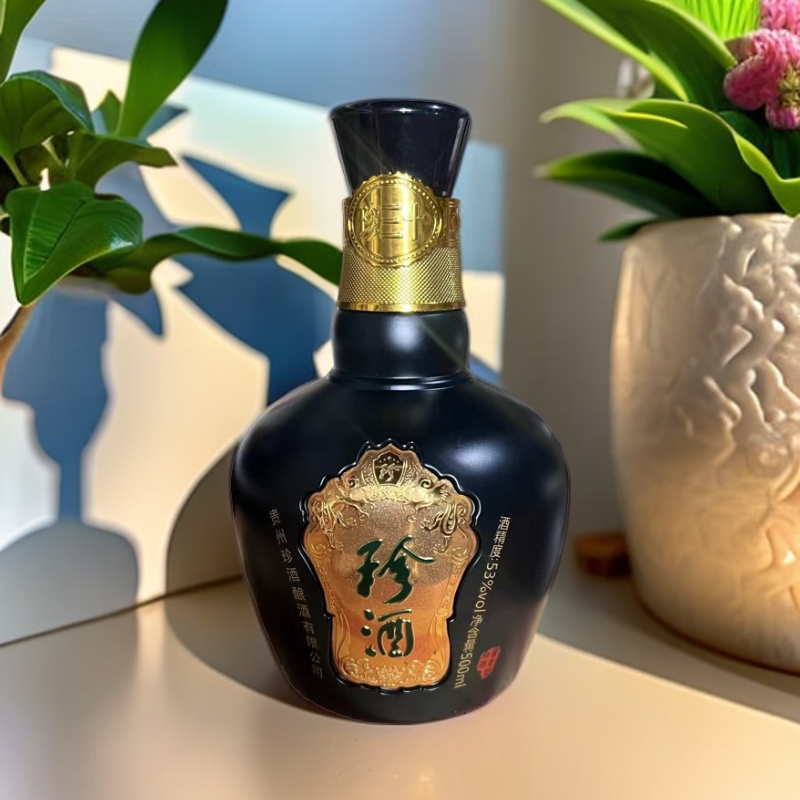 珍酒珍三十光瓶战损 贵州珍酒酿酒有限公司 酱香型白酒53度500ml